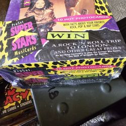 1991 ProSet Super Stars MusiCards First Ever Series Trading Cards Sealed Box
