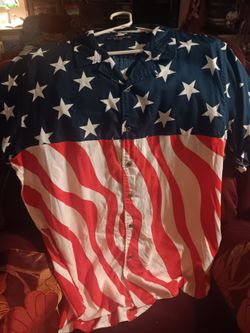 4th of July button up shirt