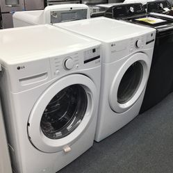 New Scratch And Dent LG Front Load Washer And Dryer Set. 1 year Warranty 