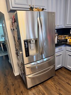 LG 25 cu. ft. stainless steel French-door refrigerator
