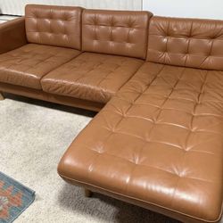 Morabo Golden Brown Sectional 3 Seater And 2 Seater Sofa