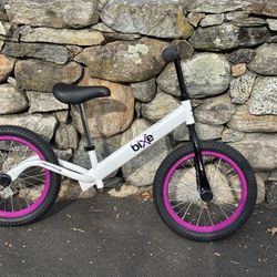 Unused Kids Bixe Balance Bike 