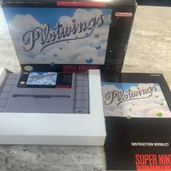 Pilotwings Complete Box & Booklet For Súper Nintendo SNES 