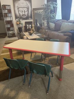 Kids Table With Adjustable Height