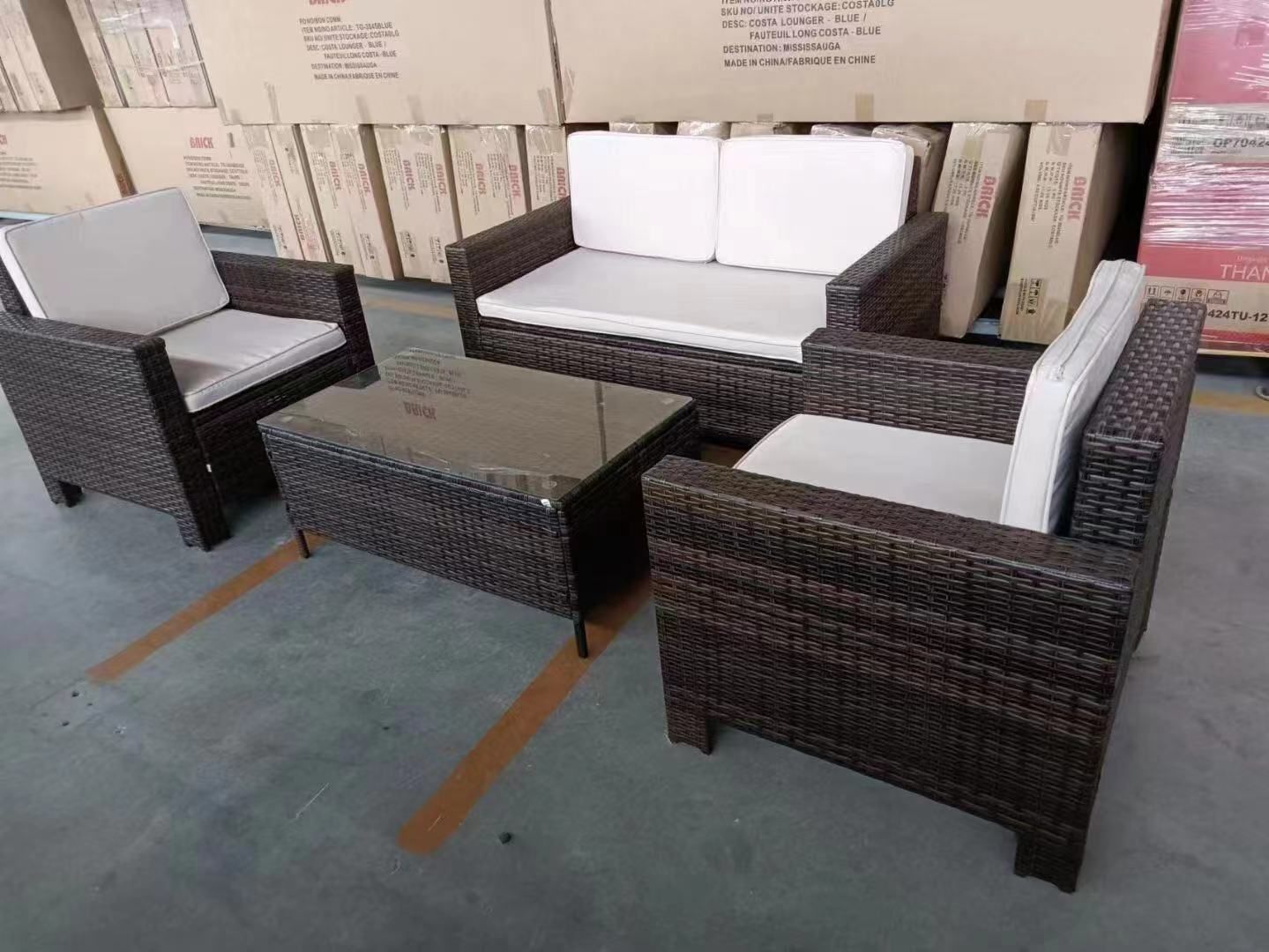 New 4 Pcs Outdoor Conversation Patio Set