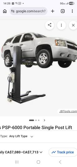 Mobile Low Profile Single Column 6,000 lb Lift