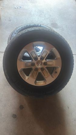 18-inch aluminum wheels for a Dodge Ram 1500 pickup with 275/65R/8 tires