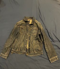 Vintage Dark Wash Denim Jacket - Classic Fit (L)
