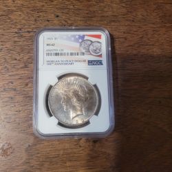 1923 Ms 62 Morgan Peace Dollar