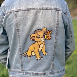 Woman’s Simba/lion King Denim Jacket (medium) New With Tag