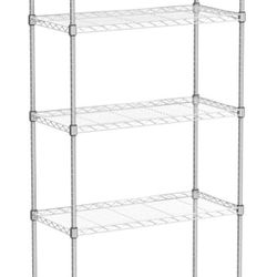 5-Tier Wire Shelving Unit Steel Large Metal (2 Count)