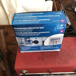 Washing machine outlet box