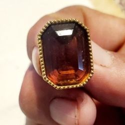 Vintage Purple Amethyst pendant Necklace with matching clasp earings