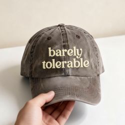 Washed Embroidered Hat. Dad Hat. Funny