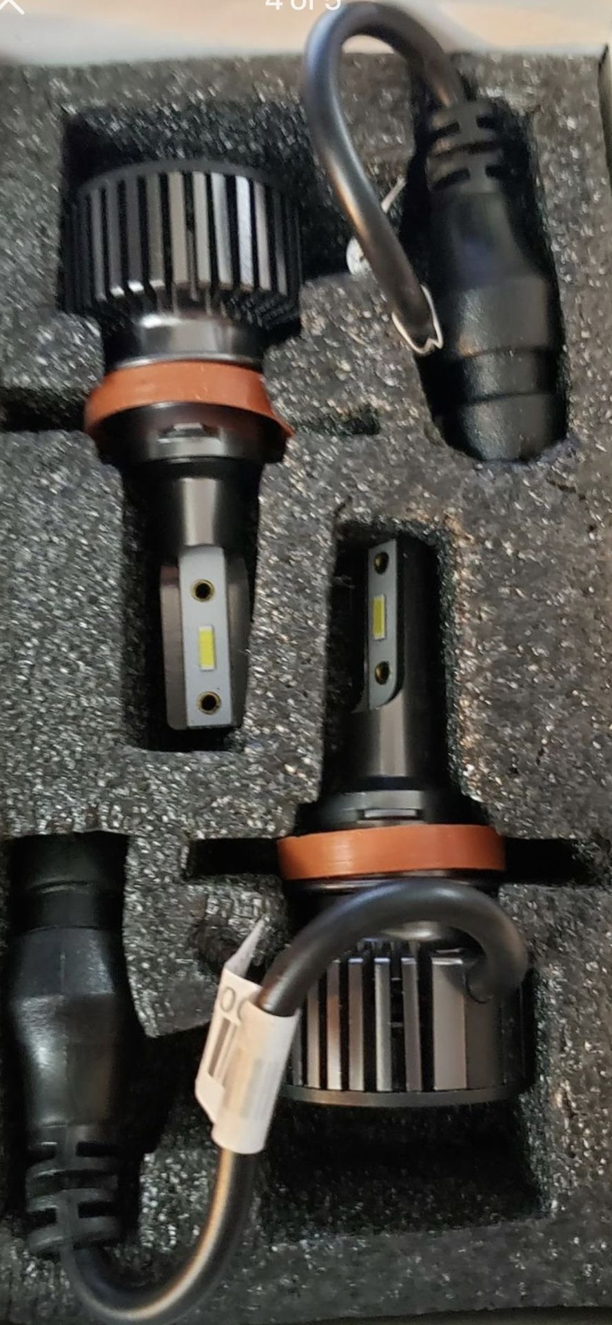 H3 LED Fog Light Bulbs 6000K Xenon White, Extremely Bright 3030 Chips H3 LED Bulbs with Projector for Car Fog Lights, Daytime Running Lights DRL