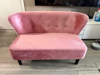 Fancy pink sofa