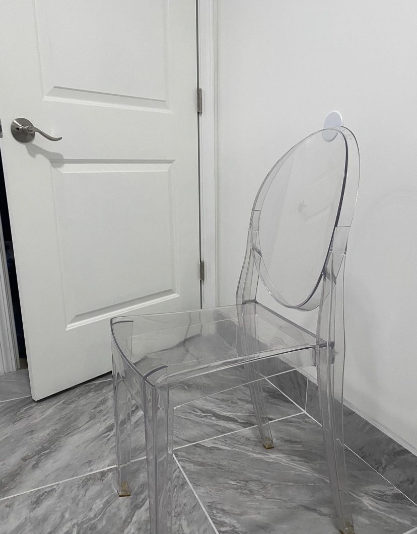 Clear Modern Lucite Acrylic Chairs