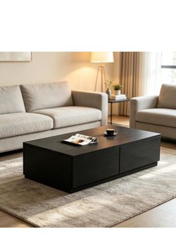 Modern Coffee Table with Drawers,