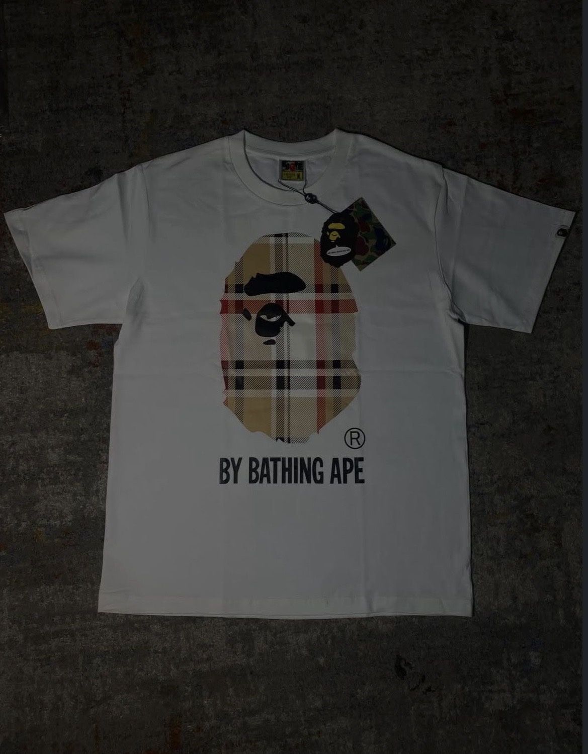 White Bape X Burberry