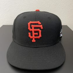 New Era San Fran Giants WS Fitted Black 7 1/4