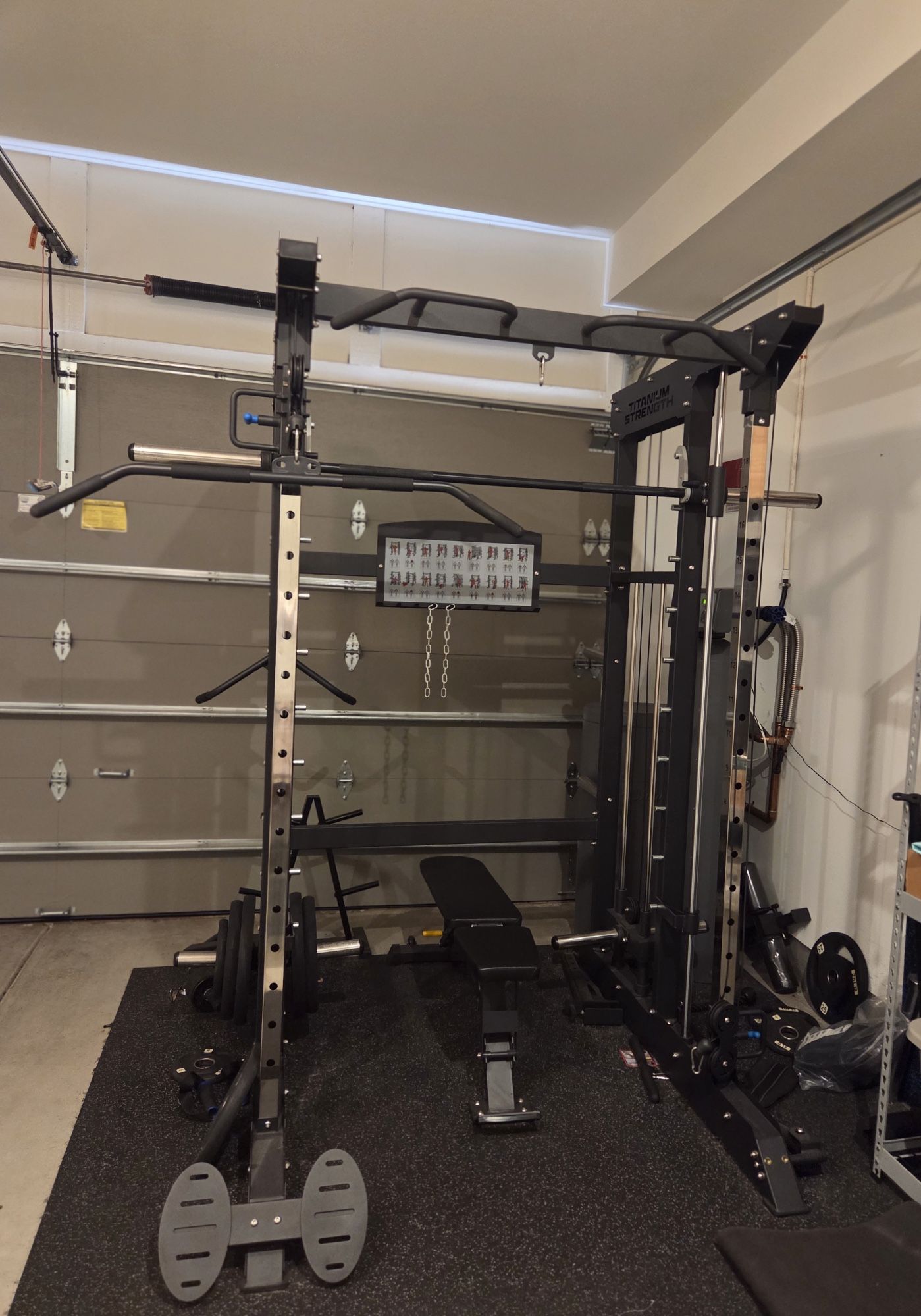 All-in-One Gym+ Bench+ Weights(240lb) + Mats + Equipments