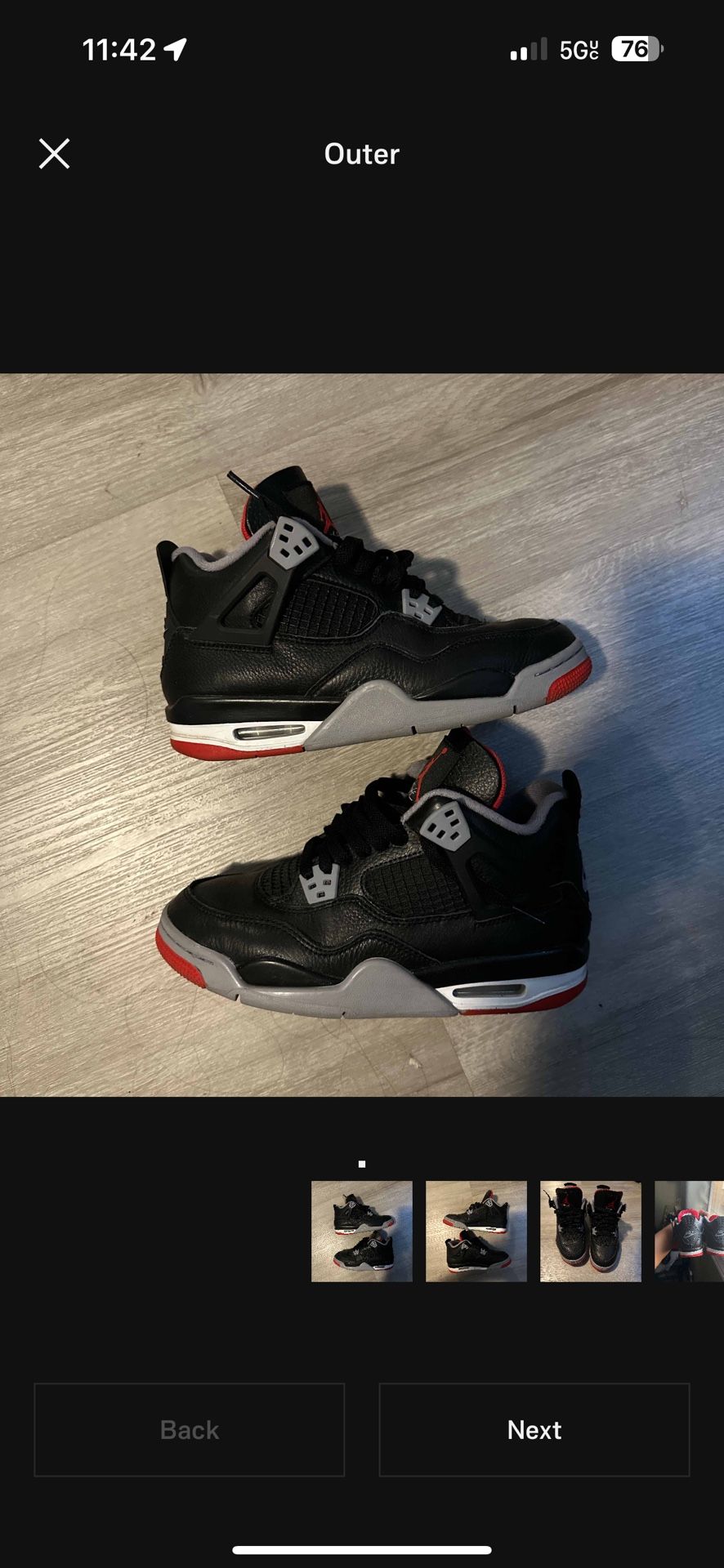 Retro 4 Bred Reimagined Grade School