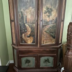 Beautiful Hand Painted Armoire