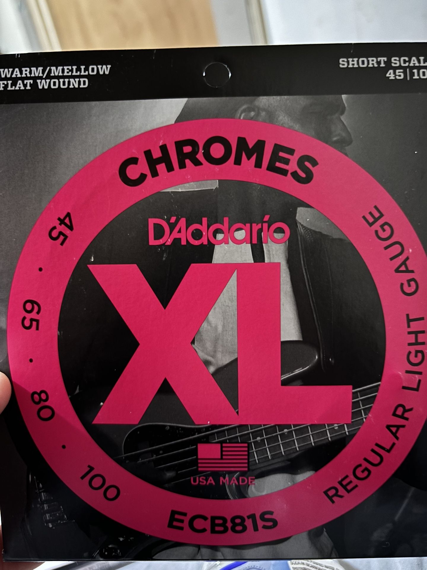 Daddario Chromes Flat Wound Short Scale