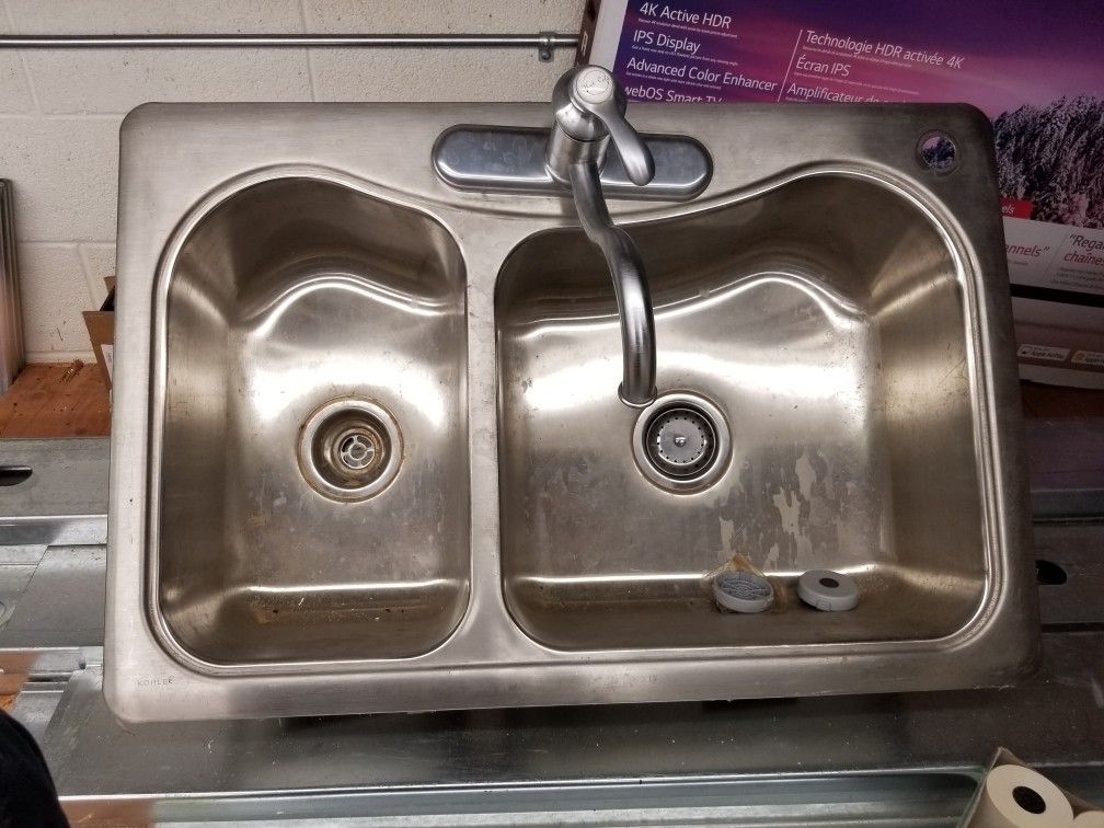 33" x 22" Stainless Steel Kitchen Sink