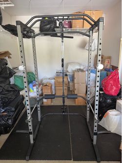 Squat Rack with Pulley System