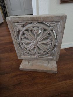 Hand Carved Stone Mandala Sculpture
