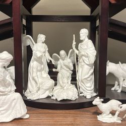 Lennox Bone White Set Nativity