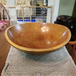 COLLECTIBLE DOUGH BOWL - WOOD