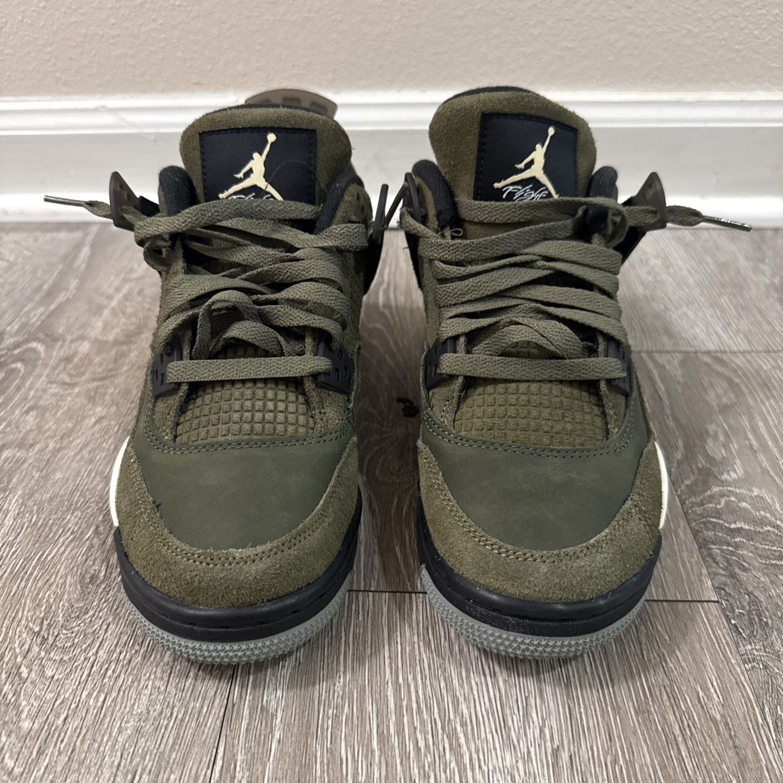 Jordan 4 Retro SE Craft Medium Olive Size 6Y