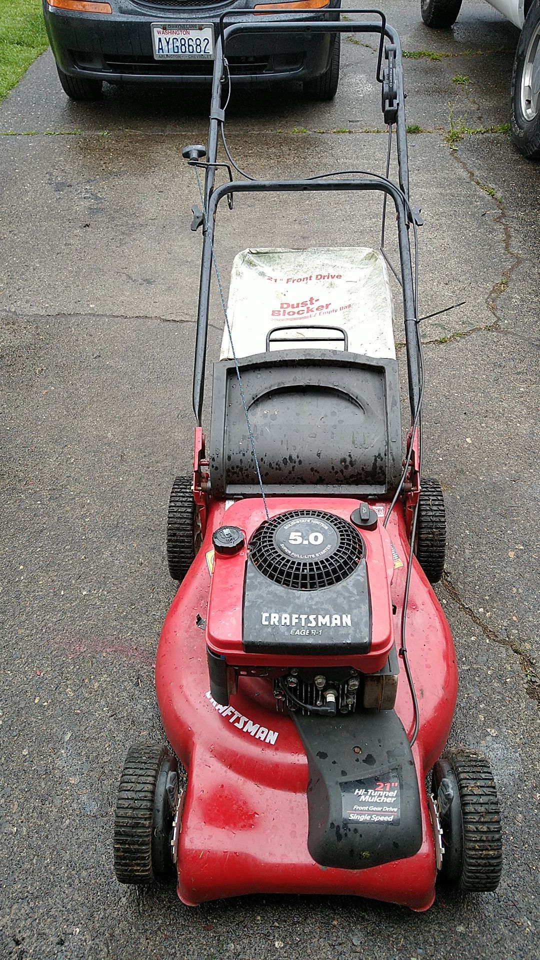 21 inch Craftsman front wheel drive lawn mower