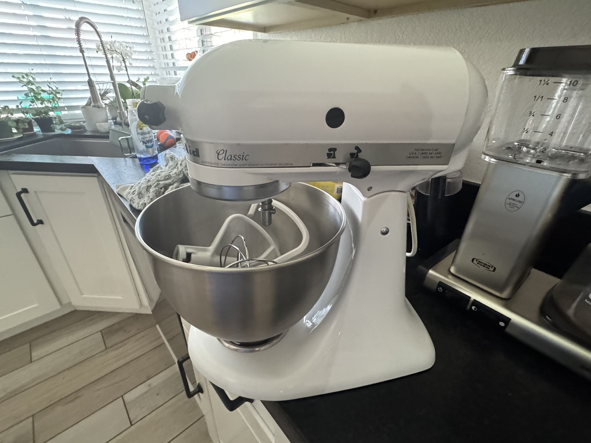 Kitchen Aid Classic Mixer And Attachments 