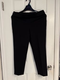 Max Edition Black Slim Fit Stretch Pants women’s XL