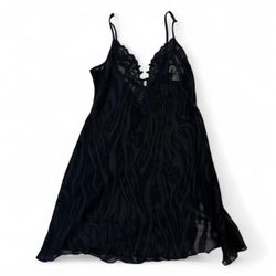 Vintage California Dynasty Black Nightgown – Size S