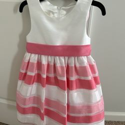 Pink And White 4T Summer Dress
