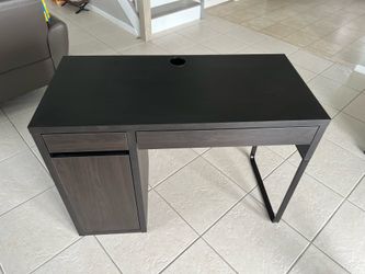 Ikea Desk Computer Study Black Brown Cheap