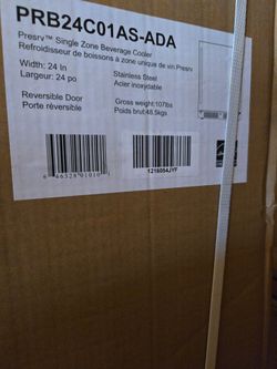 Zephyr PRESRV 24" Stainless Steel Under-Counter Beverage Center New