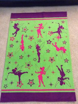 Tinkerbell fleece blanket