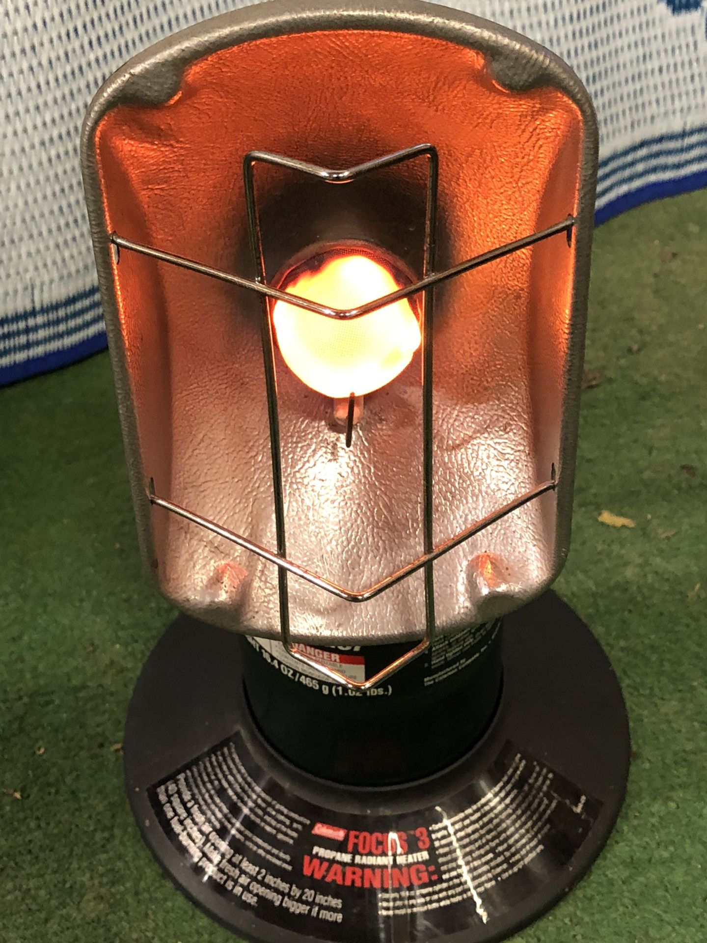 Great Working TESTED Coleman Focus 3 Portable Propane Heater . Very RARE!! $60.00 Firm