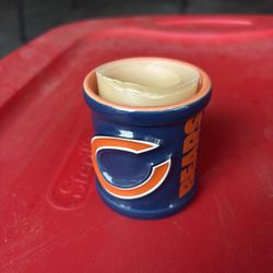 Chicago Bears Ceramic Candle Holder