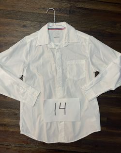 BOYS LONG SLEEVE SHIRT SIZE 14 HUSKY