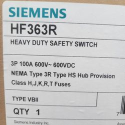 Siemens Heavy Duty Disconnect Switch