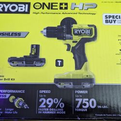 Ryobi Hammer Drill w/2 Batteries & Charger