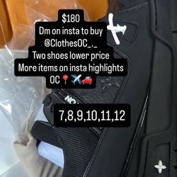 Black Lv Trainer Shoe 