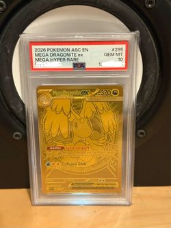 Pokemon Mega Dragonite ex Ascended Heroes Mega Hyper Rare #295 PSA 10
