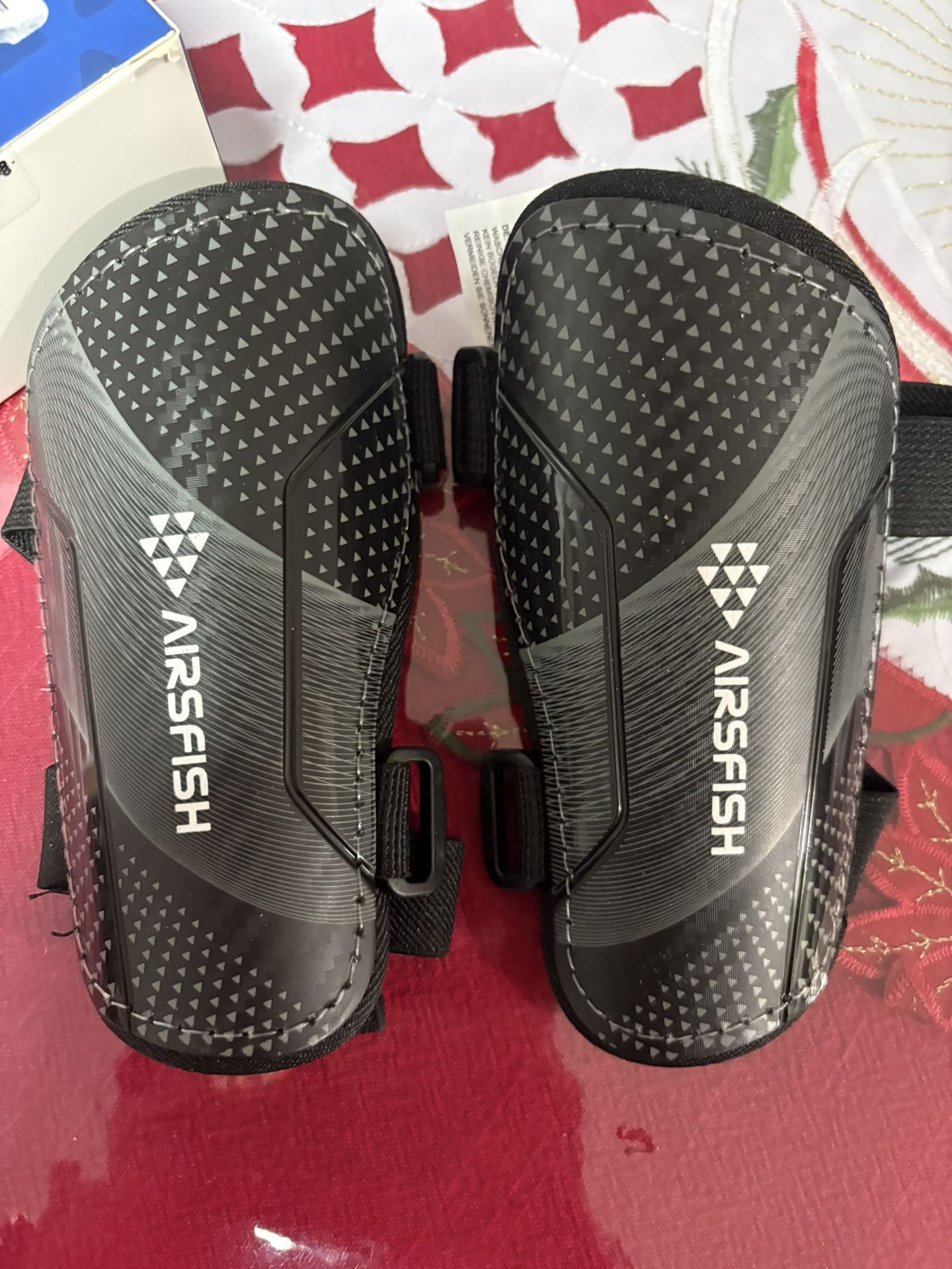 Shin Guards Soccer Kids Youth, CE Certified Airsfish Shin Guard Protection Gear, High Impact Resistant, Breathable Comfortable